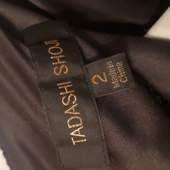 Tadashi Blue and Black Cocktail Lace Dress - Picture 5 of 6